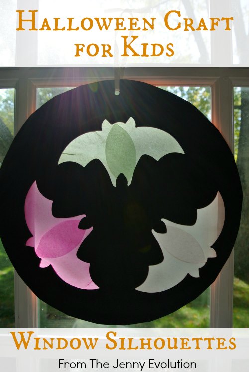 Flying Bats Window Silhouettes