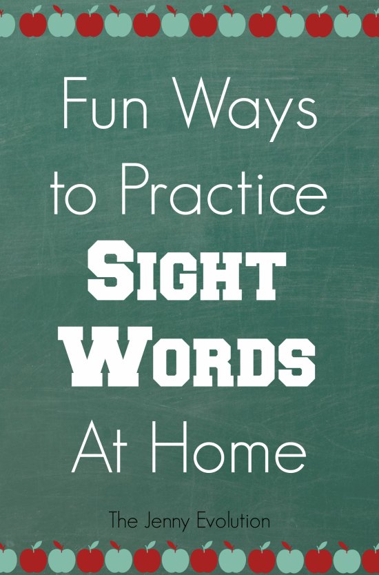 Fun Ways to Practice Sight Words at Home