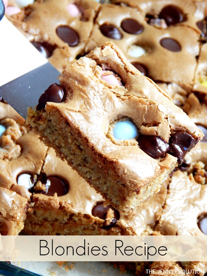 Left Over Candy Blondie Recipe by The Jenny Evolution